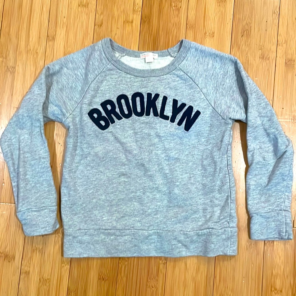 Girls Brooklyn sweatshirt j crew crewcuts kids size 6-7